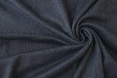 ткань ткань твид сине-черный твид кашемир однотонная синяя Италия