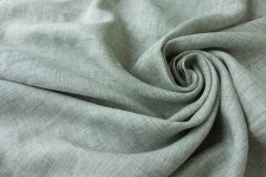 ткань ткань лен серо-зеленый меланж костюмно-плательная лен однотонная серая Италия