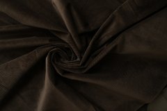ткань вельвет коричневый вельвет хлопок однотонная коричневая Италия