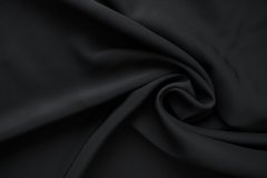 ткань вискоза для шитья (кади) черного цвета Италия