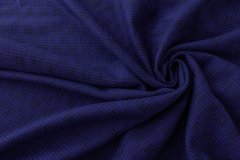 ткань шерсть ультрамариновая жаккард костюмно-плательная шерсть в клетку синяя Италия