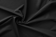 ткань черная шерсть саржевого плетения костюмно-плательная шерсть однотонная черная Италия