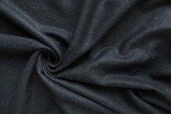 ткань черно-серый с синим подтоном кашемир в рубчик пальтовые кашемир иные серая Италия