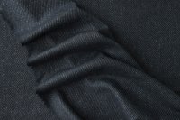 ткань черно-серый с синим подтоном кашемир в рубчик
