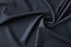 ткань темно-синяя шерсть в крапинку костюмно-плательная шерсть однотонная синяя Италия