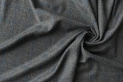 ткань шерсть серый меланж  в клетку костюмно-плательная шерсть однотонная серая Италия