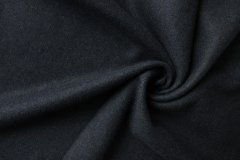 ткань легкая пальтовая шерсть черно-синяя пальтовые шерсть однотонная синяя Италия