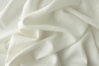 ткань плотный костюмный лен белый