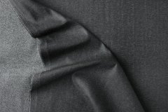 ткань джинсовая ткань черный меланж джинсовая ткань хлопок однотонная черная Италия