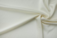 ткань молочная шерсть с шелком костюмно-плательная шерсть однотонная белая Италия