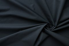 ткань сине-черный хлопок с эластаном костюмно-плательная хлопок однотонная синяя Италия