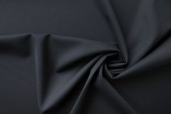 ткань черная шерсть с графитовым оттенком костюмно-плательная шерсть однотонная черная Италия