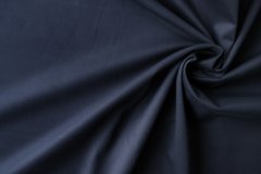 ткань бархатистый хлопок темно-синего цвета костюмно-плательная хлопок однотонная синяя Италия