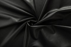 ткань черная искусственная кожа искусственная кожа полиэстер однотонная черная Италия