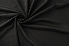 ткань трикотаж черного цвета из хлопка и шелка Италия
