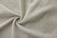 ткань пальтовая шерсть в серо-белую елочку пальтовые шерсть в полоску белая Италия
