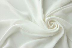 ткань белый крепдешин крепдешин шелк однотонная белая Италия