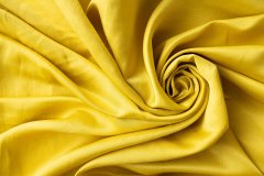 ткань темно-желтая тафта тафта вискоза однотонная желтая Италия