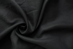 ткань лен черного цвета костюмно-плательная лен однотонная черная Италия