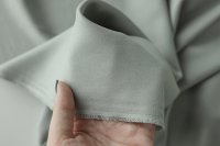 ткань вареный шелк серый с ментоловым подтоном