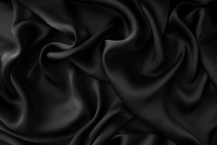 ткань черный крепдешин крепдешин шелк однотонная черная Италия