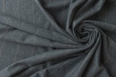 ткань костюмный кашемир серый в полоску костюмно-плательная кашемир в полоску серая Италия