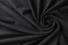 ткань темно-серый кашемир в полоску Италия