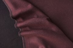 ткань двухслойный двусторонний кашемир бордово-коричневый пальтовые кашемир однотонная бордовая Италия