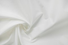 ткань белая плащевка с пропиткой плащевка хлопок однотонная белая Италия