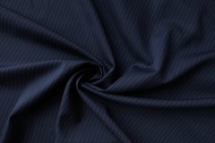 ткань синяя шерсть в полоску костюмно-плательная шерсть в полоску синяя Италия
