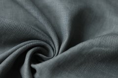 ткань лен серо-болотного цвета костюмно-плательная лен однотонная серая Италия