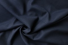 ткань костюмная синяя шерсть костюмно-плательная шерсть однотонная синяя Италия