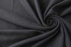 ткань тонкий кашемир серого цвета костюмно-плательная кашемир однотонная серая Италия