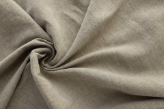 ткань серый лен с шелком и эластаном костюмно-плательная лен однотонная серая Италия