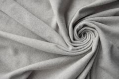 ткань костюмно-плательный кашемир серого цвета костюмно-плательная кашемир однотонная серая Италия