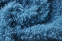 ткань искусственный мех голубого цвета