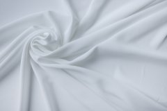 ткань белый крепдешин с эластаном (в двух отрезах 12м,15м) крепдешин шелк однотонная белая Италия