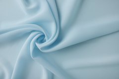 ткань бледно-голубой крепдешин крепдешин шелк однотонная голубая Италия