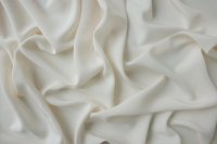 ткань молочно-белый крепдешин с эластаном