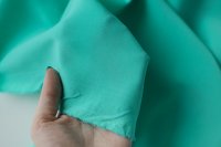 ткань мятно-зеленый мытый шелк