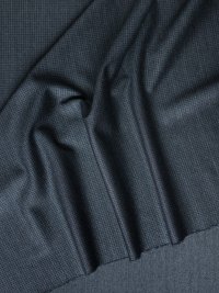 ткань двусторонний трикотаж серо-голубой в мелкую гусиную лапку