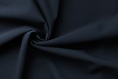 ткань синяя шерсть с эластаном  костюмно-плательная шерсть однотонная синяя Италия