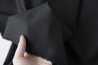 ткань черный габардин из шерсти с кашемиром