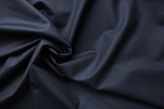 ткань темно-синяя шерсть с мембраной костюмно-плательная шерсть однотонная синяя Италия