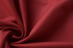 ткань шерсть с кашемиром красного цвета костюмно-плательная шерсть однотонная красная Италия