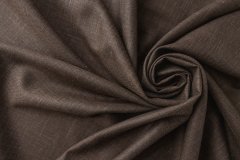 ткань смесовая шерсть коричневый меланж костюмно-плательная шерсть однотонная коричневая Италия