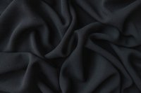 ткань полупрозрачный габардин черного цвета