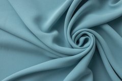 ткань кади небесно-голубого цвета кади акрил однотонная голубая Италия