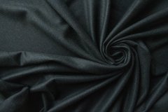 ткань кашемир черно-зеленый меланж  костюмно-плательная кашемир однотонная черная Италия