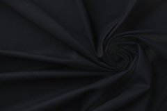 ткань черный хлопок с эластаном костюмно-плательная хлопок однотонная черная Италия